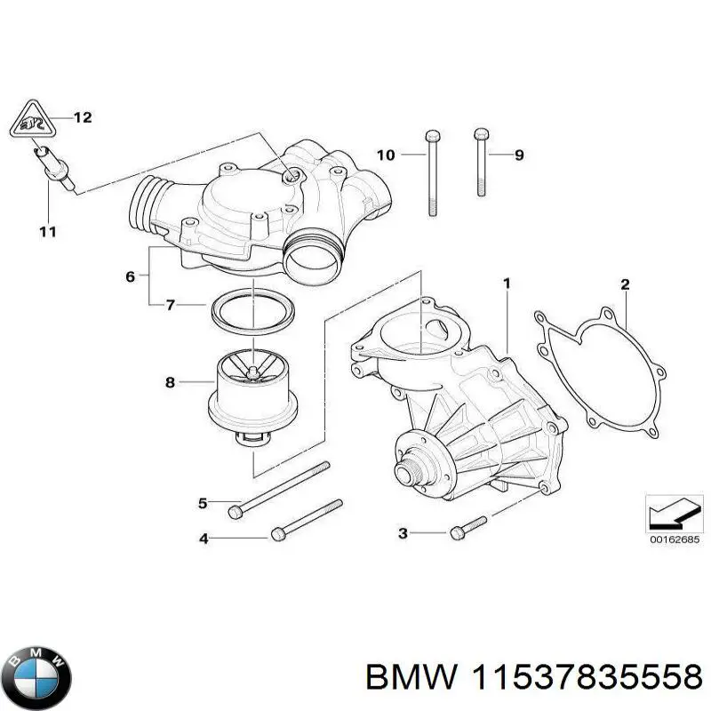 11537835558 BMW termostato, refrigerante