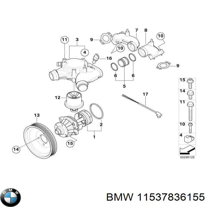 11537836155 BMW termostato, refrigerante