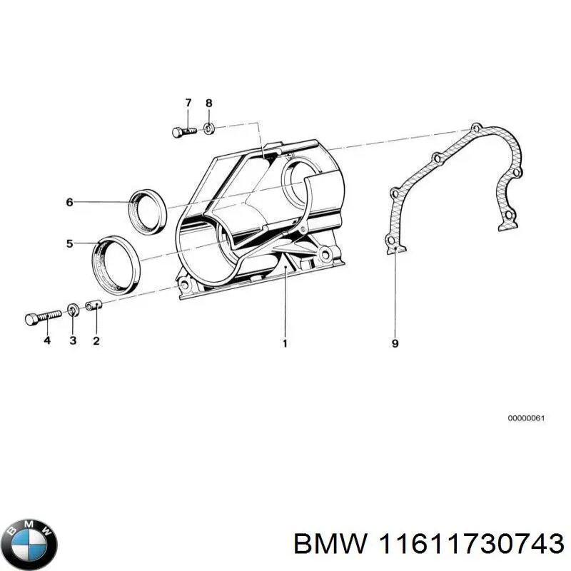 11611263487 BMW junta, colector de admisión