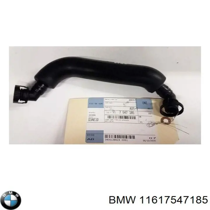 11617547185 BMW tubo de ventilacion del carter (separador de aceite)