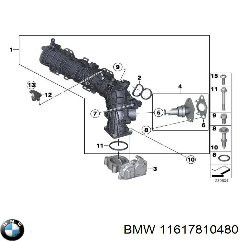  Manguera Tuberia De Radiador (gases de escape) para BMW X1 E84