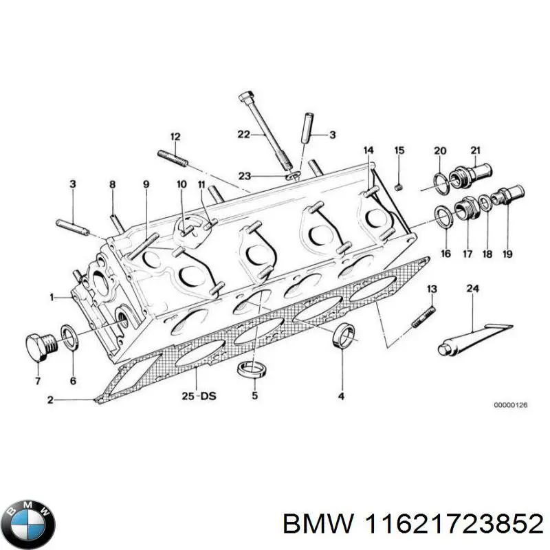  Junta de colector de escape para BMW 3 E21