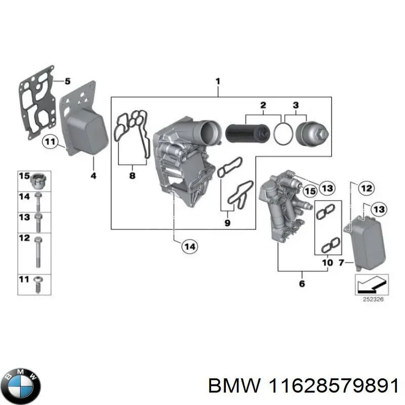 11628579891 BMW junta de colector de escape