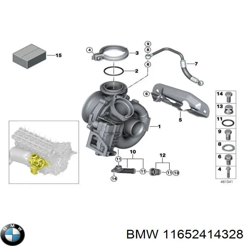 11652414328 BMW turbocompresor