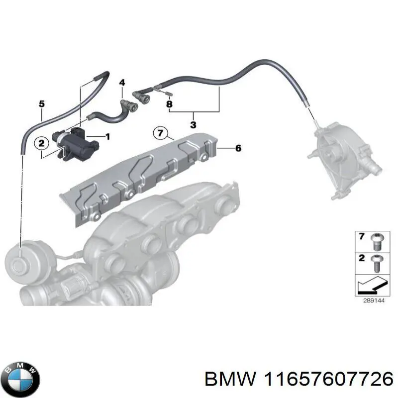  Tubuladura, bomba de vacío para BMW X4 G02, F98