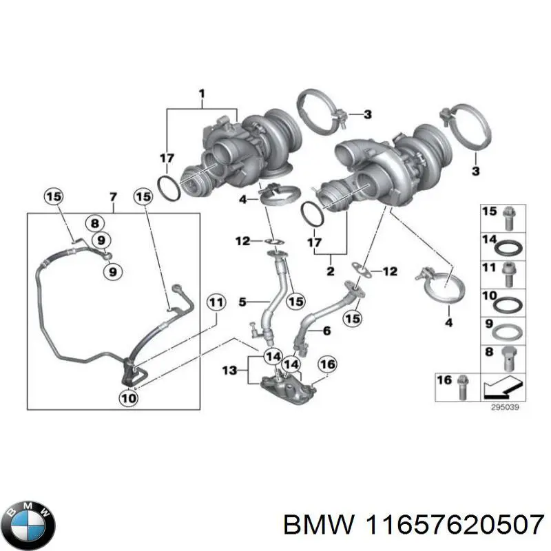 764609302 Nissan abrazadera del colector de escape