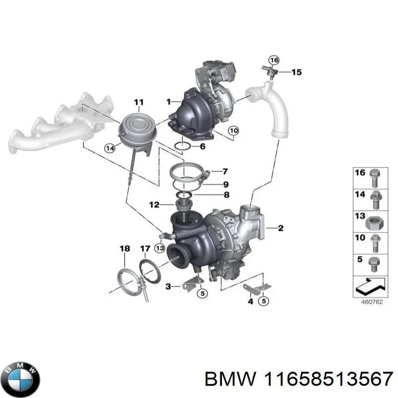 11658513567 BMW turbocompresor