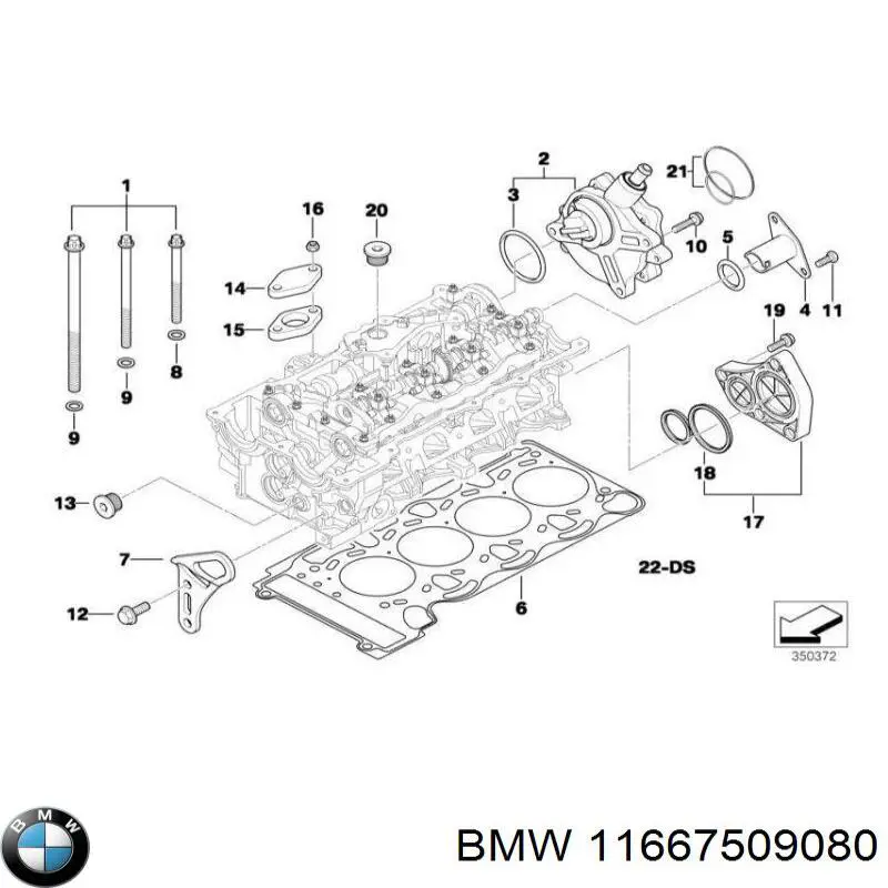 11667509080 BMW junta, bomba de vacío