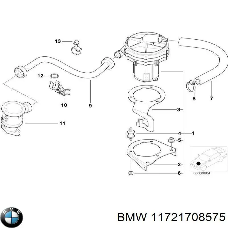  Válvula, AGR para BMW 3 E36