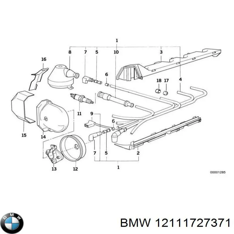 12111727371 BMW tapa de distribuidor de encendido