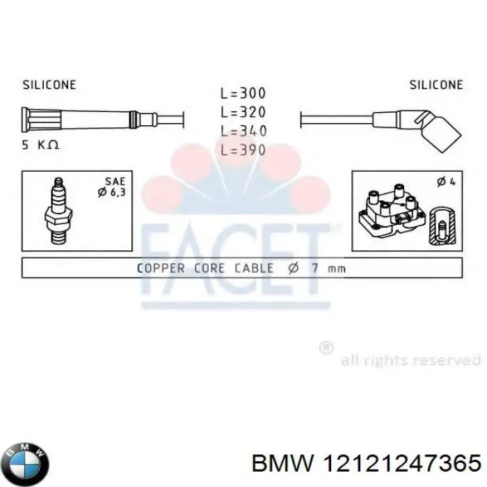 LK03-35 Champion cable de encendido, cilindro №4