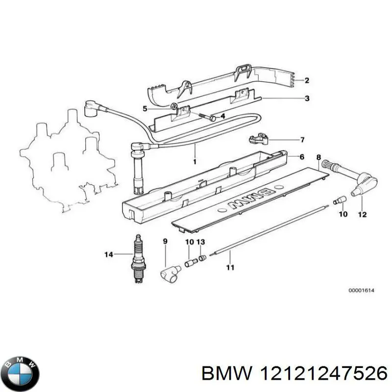 12121247526 BMW juego de cables de encendido