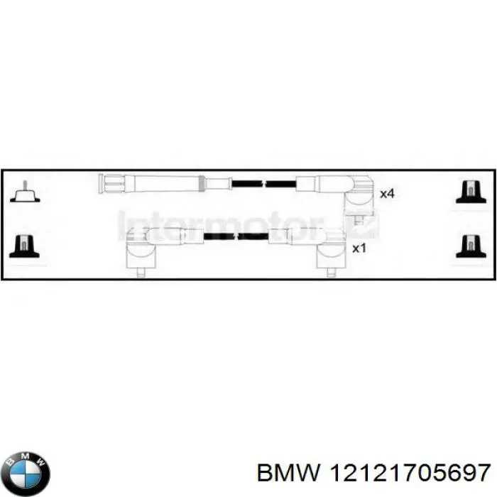 12121705697 BMW juego de cables de encendido