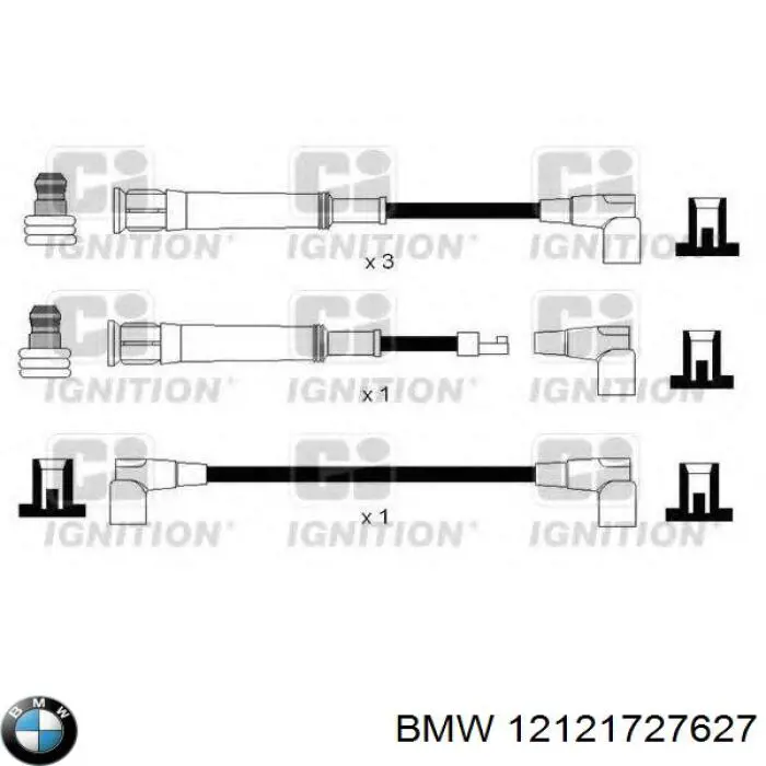 12121727627 BMW juego de cables de encendido