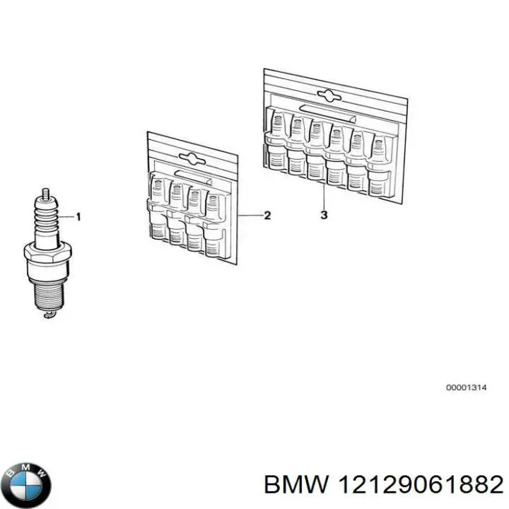 12129061882 BMW bujía de encendido