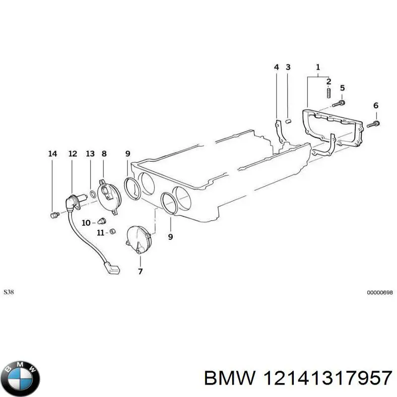 12141317957 BMW sensor de posición del árbol de levas