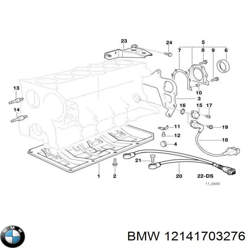 12141703276 BMW sensor de detonaciones