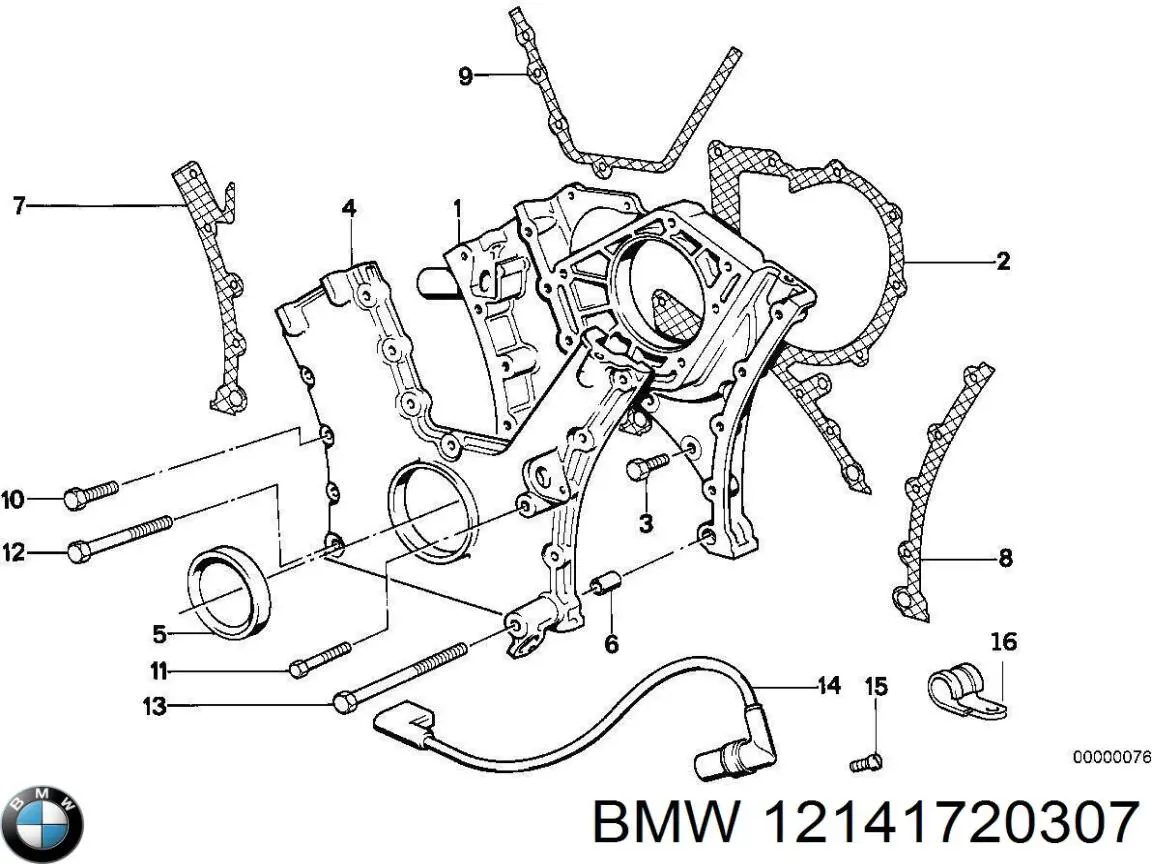 12 14 1 720 307 BMW sensor de posición del cigüeñal