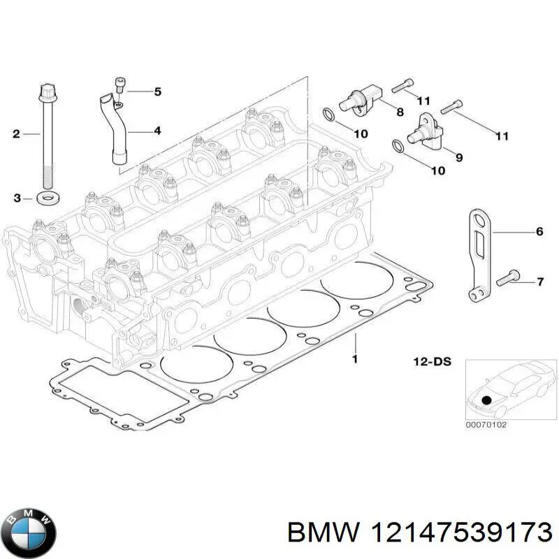 12147539173 BMW sensor de posición del árbol de levas