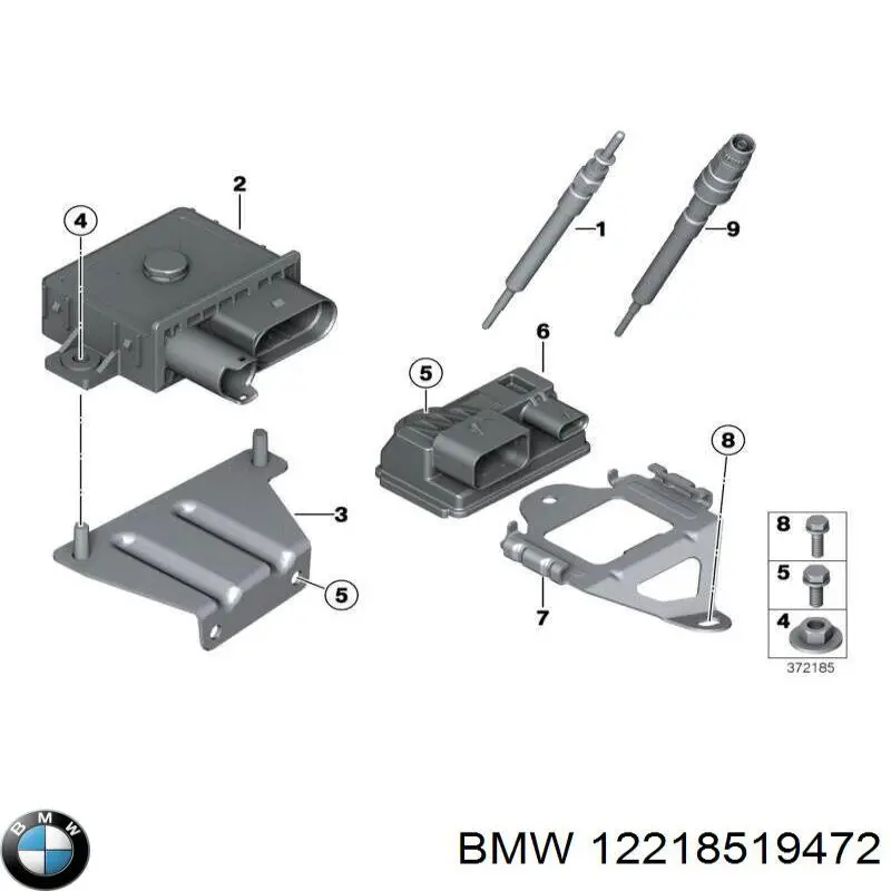 12218519472 BMW relé de bujía de precalentamiento