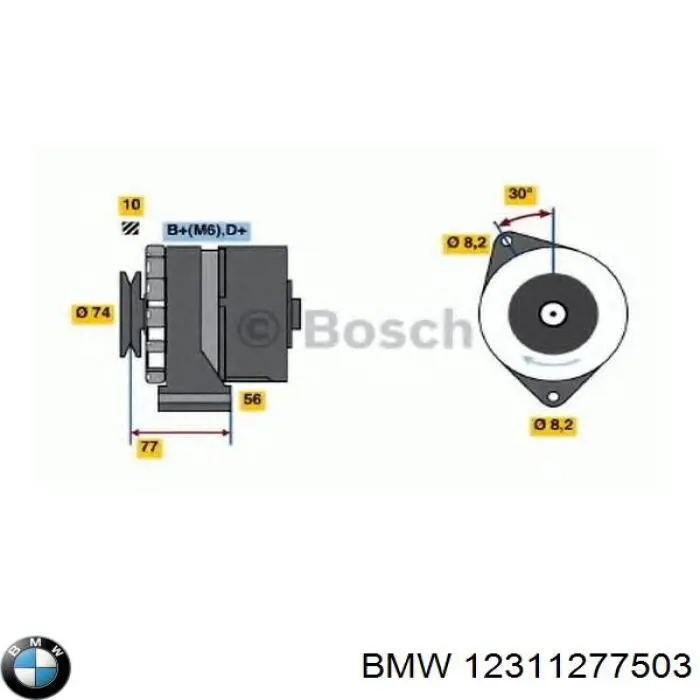 12311277503 BMW alternador