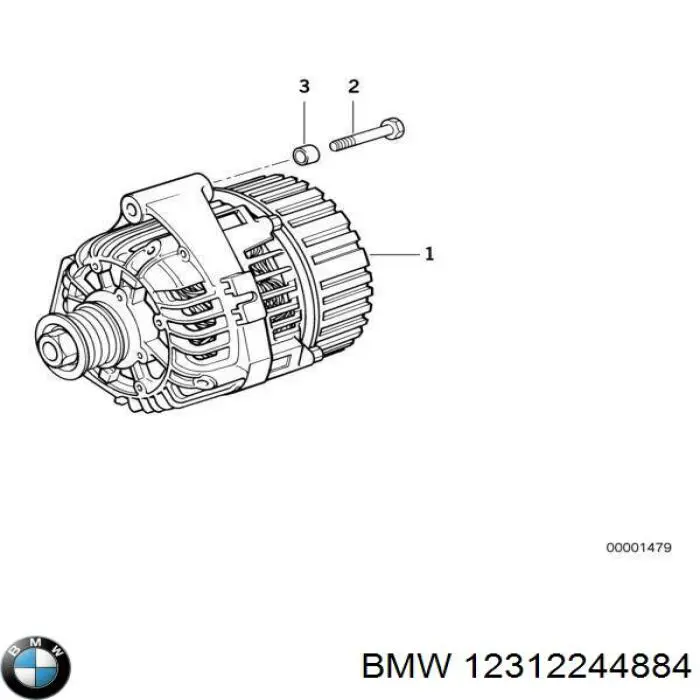 12312244884 BMW alternador