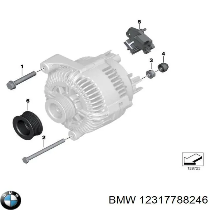 12317788246 BMW regulador de rele del generador (rele de carga)