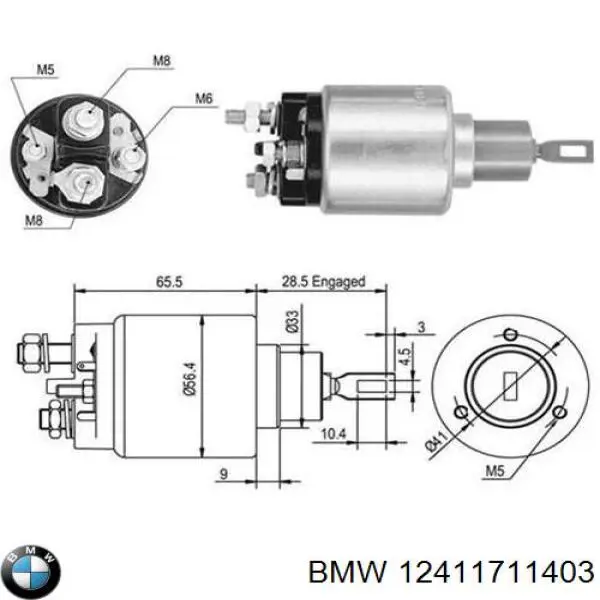 12411720246 BMW motor de arranque