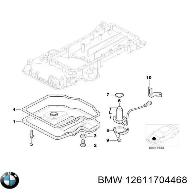  Sensor de nivel de aceite del motor para BMW 7 E32