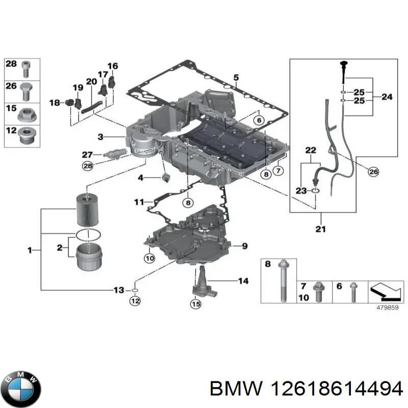  Indicador, presión del aceite para BMW X1 F48