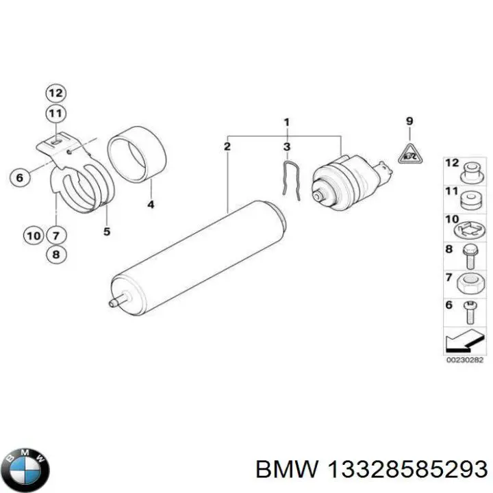  Junta de la carcasa del filtro de combustible para BMW 5 E61