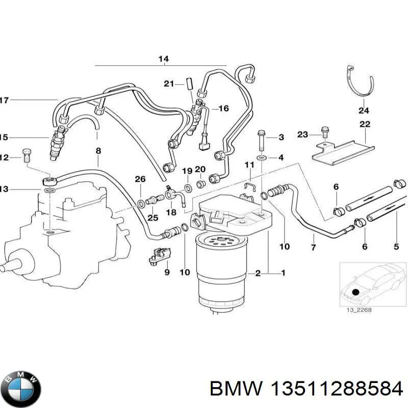 13511288584 BMW tornillo