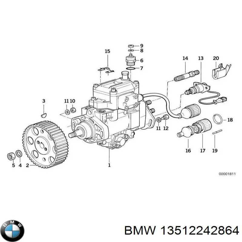 13512242864 BMW bomba de alta presión