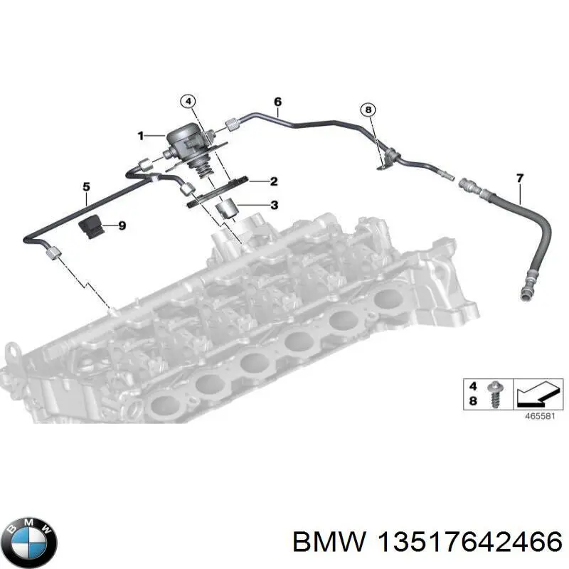  Bomba de alta presión para BMW 5 G30, F90