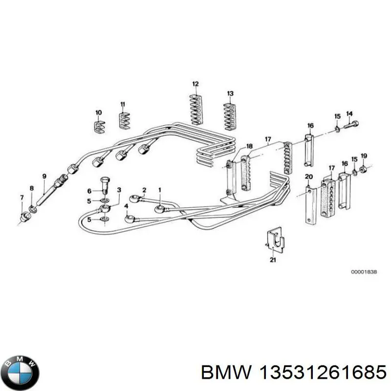 13531261685 BMW inyector de combustible