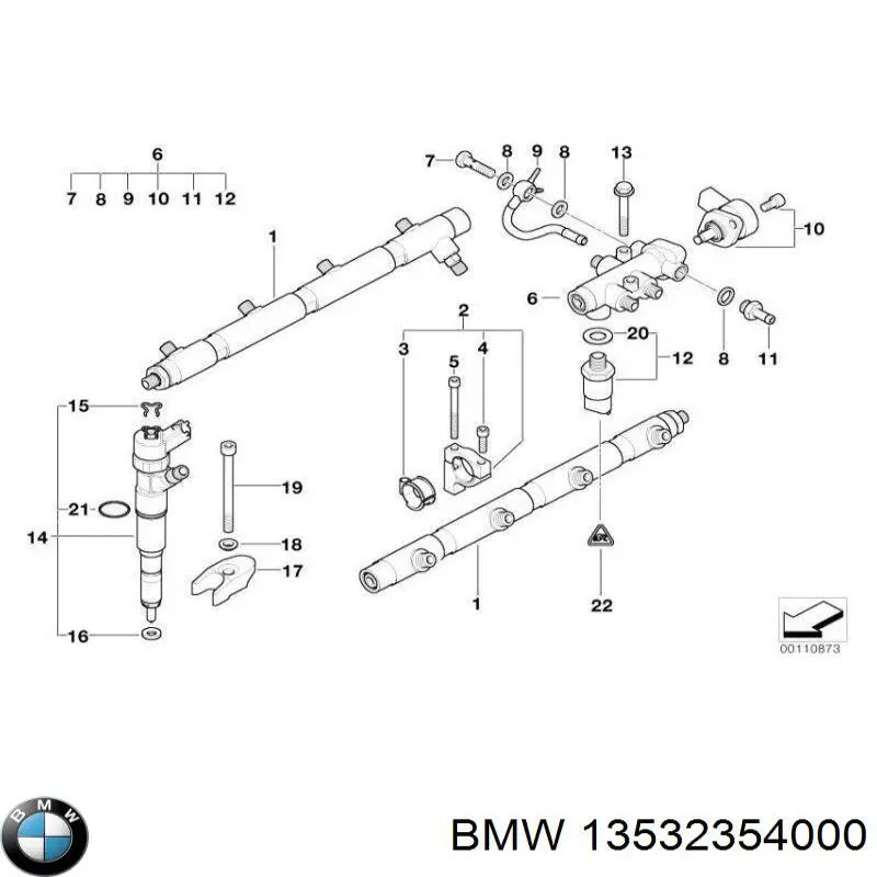 13537785438 BMW inyector de combustible