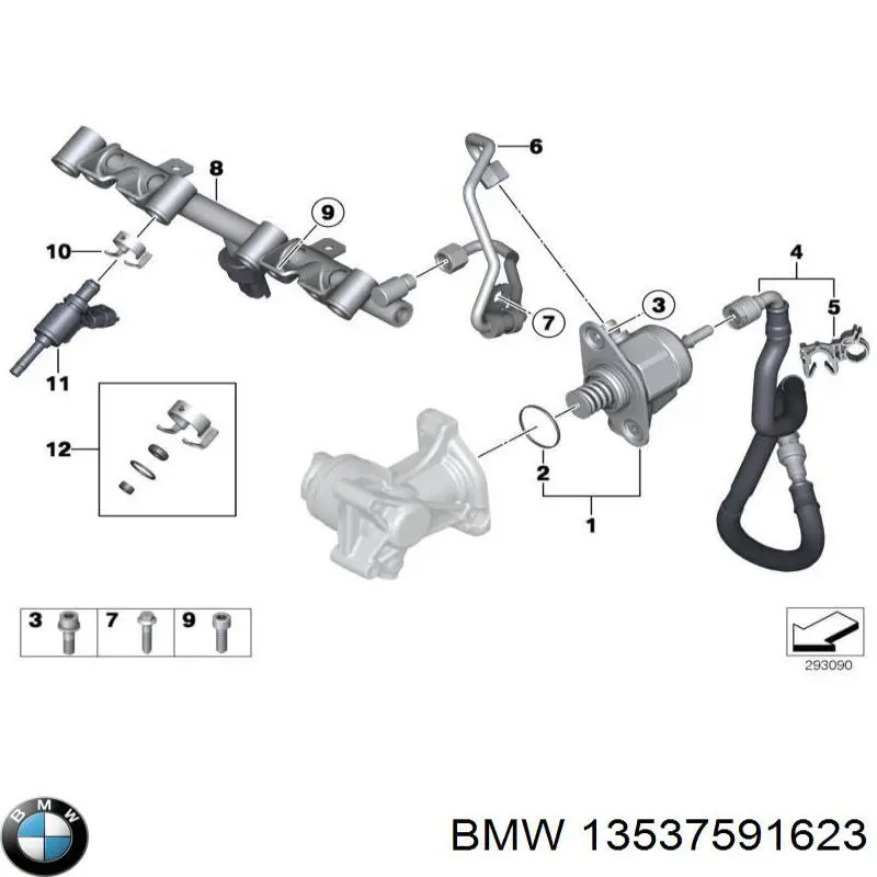 13537591623 BMW inyector de combustible