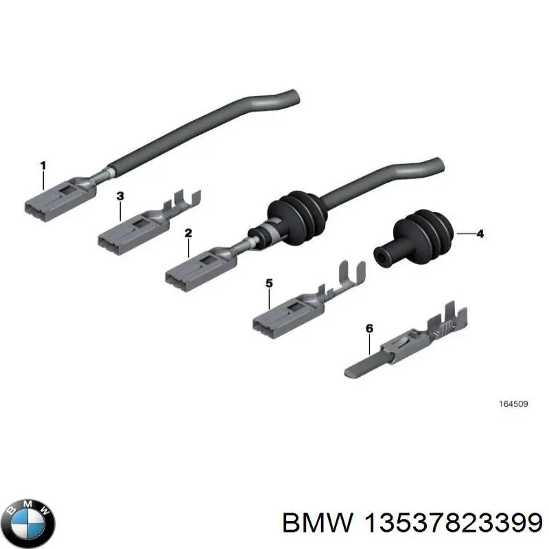 13537823399 BMW tubo de combustible atras de las boquillas