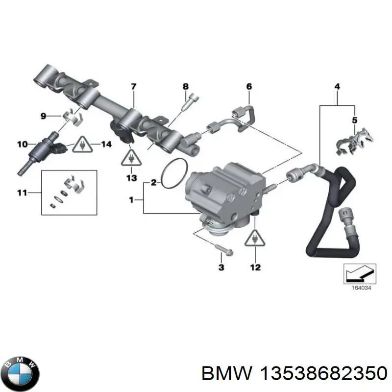 13538682350 BMW inyector de combustible