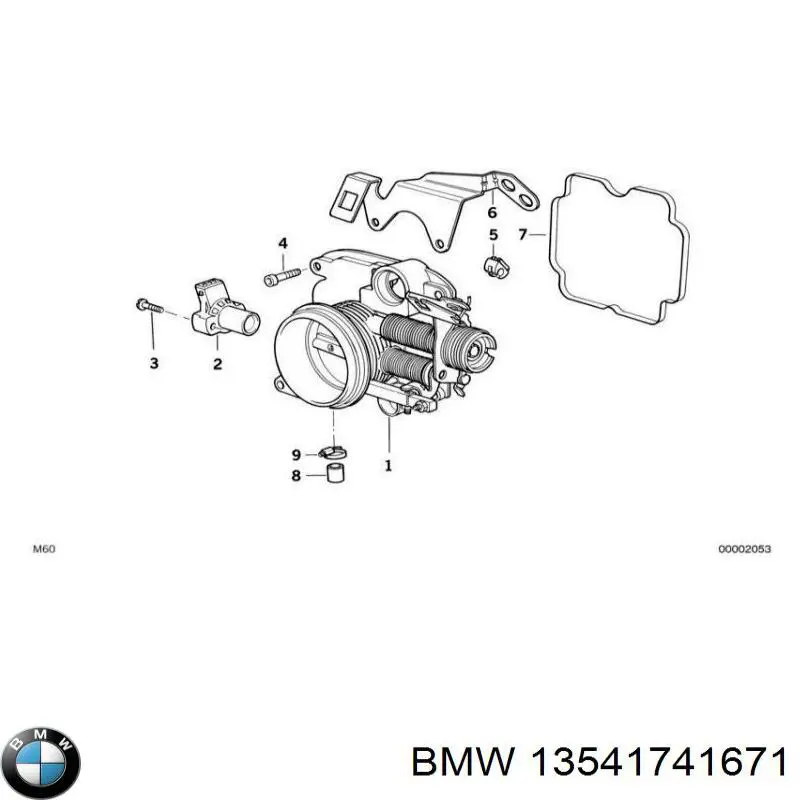 13541741671 BMW cuerpo de mariposa completo