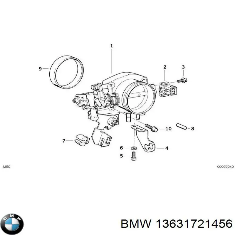 13631721456 BMW sensor, posición mariposa