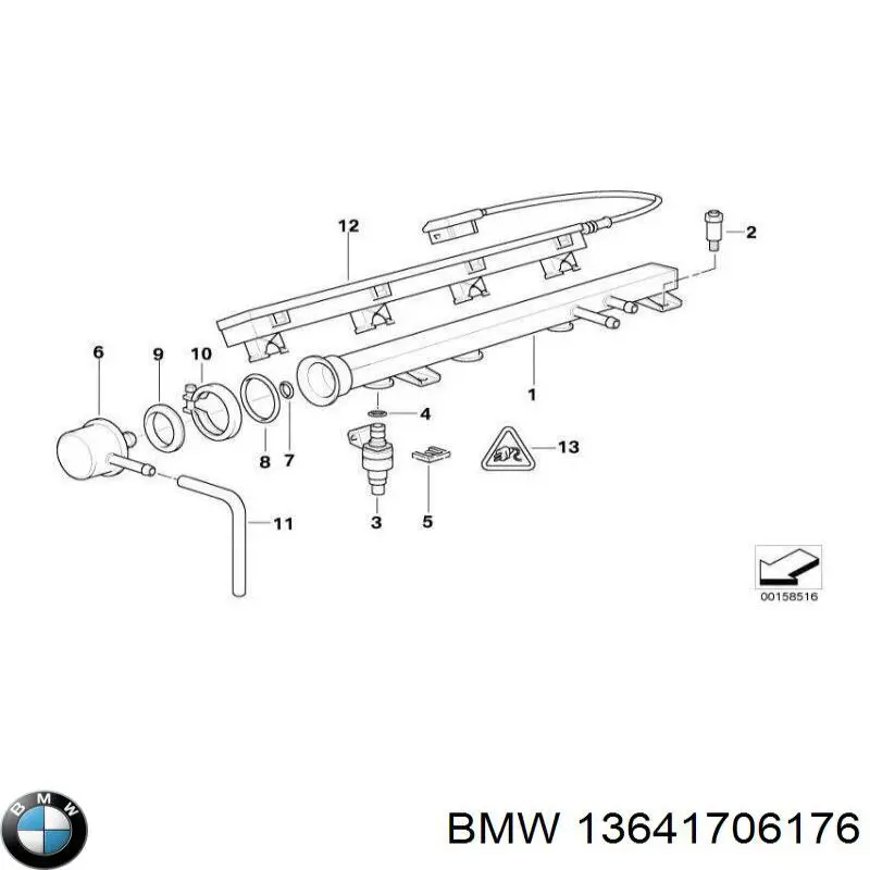  Inyector de combustible para BMW 5 E28