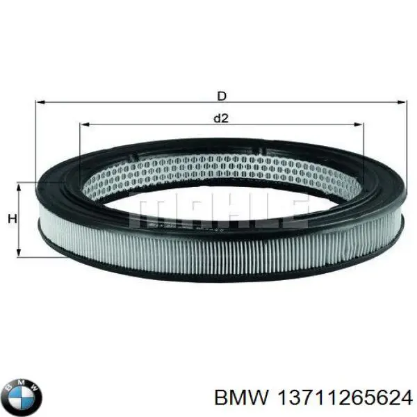 13711265624 BMW filtro de aire