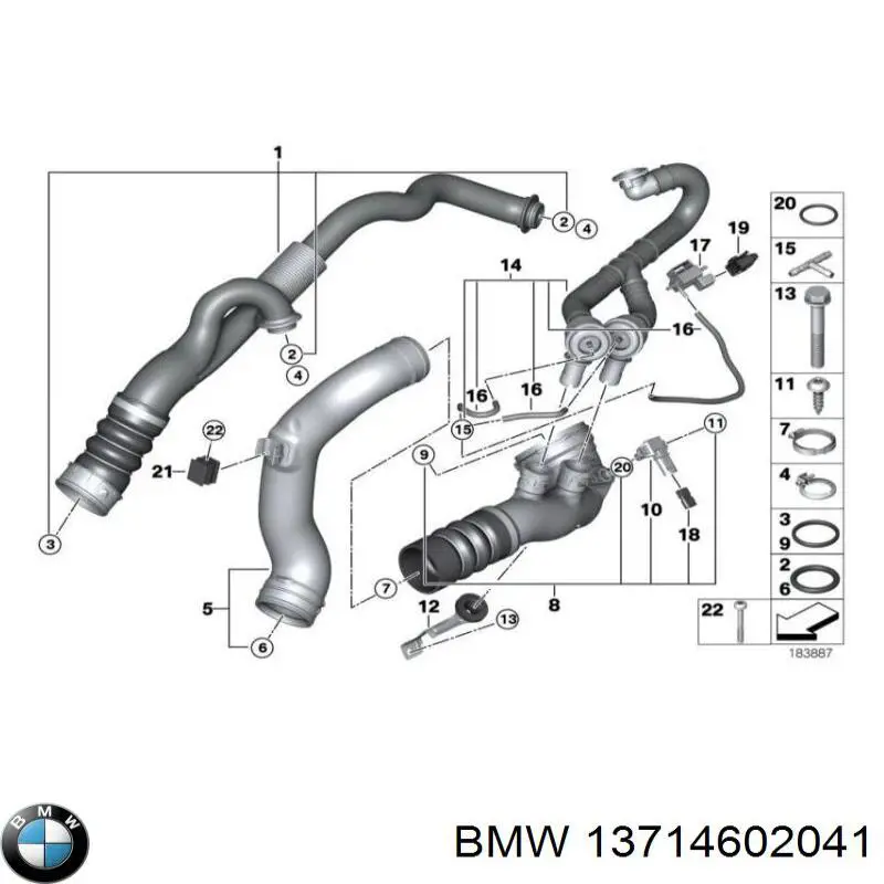  Manguera Tuberia De Radiador (gases de escape) para BMW X6 E71