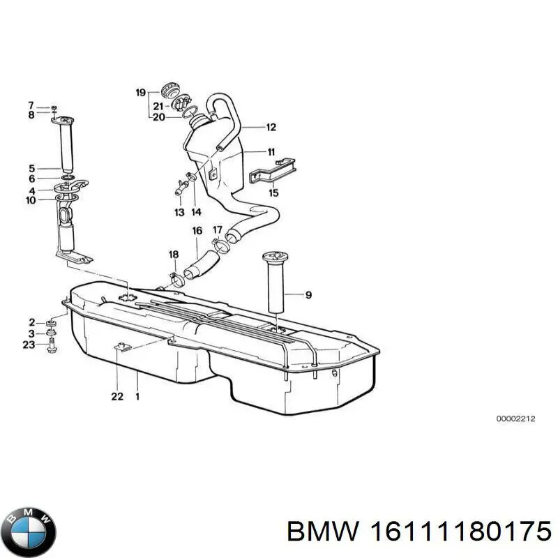 16111180175 BMW depósito de combustible