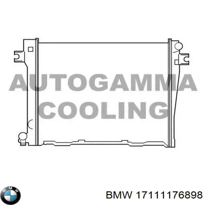 17111176898 BMW radiador refrigeración del motor