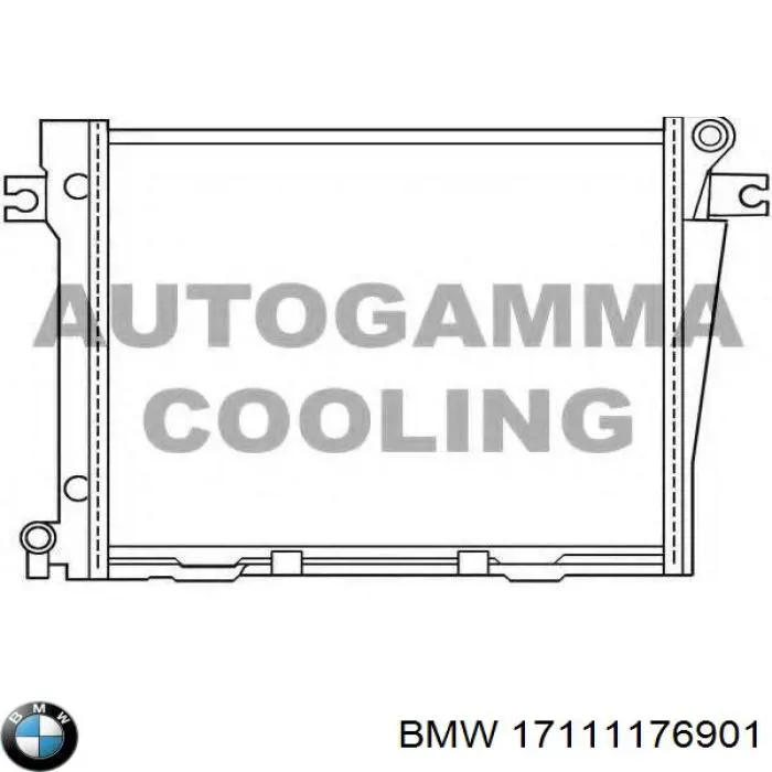 17111176901 BMW radiador refrigeración del motor