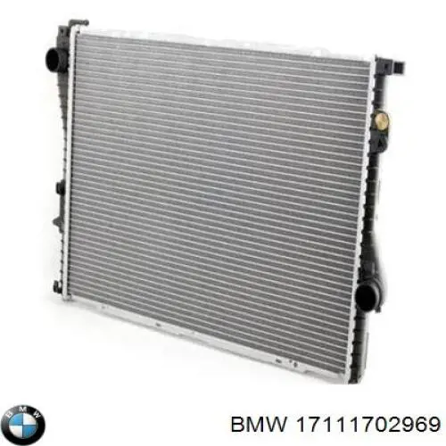 17111702969 BMW radiador refrigeración del motor