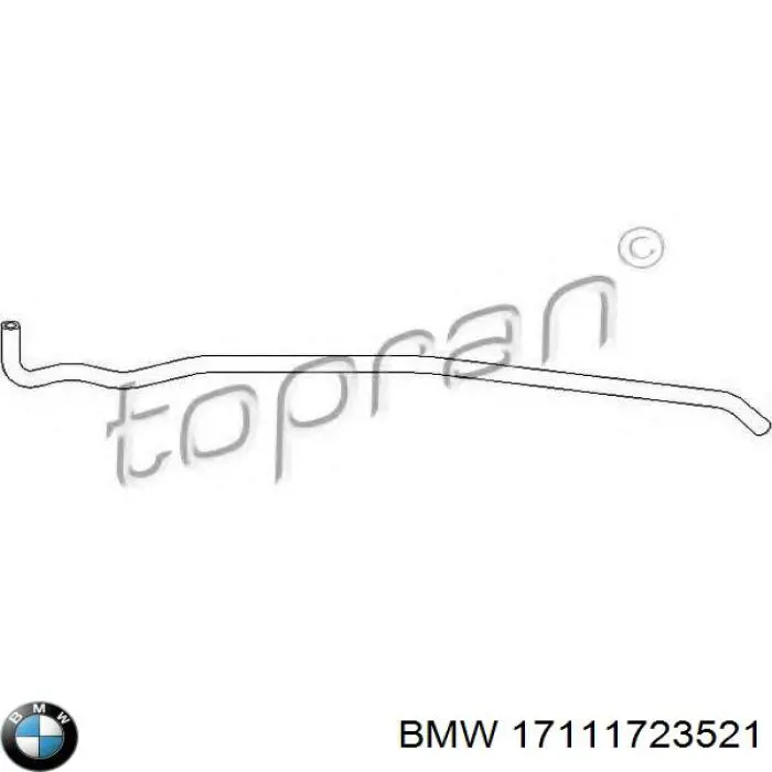  Tubería de radiador, tuberia flexible calefacción, superior para BMW 3 E36