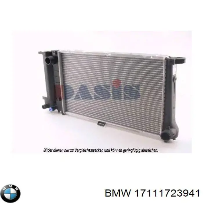 17111723941 BMW radiador refrigeración del motor